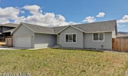 Nice 1430 Sq ft, 3 bedroom, 2 bath rambler, with a functional floor plan. Fenced yard, sprinkler system in place, blinds and gutter already installed. Clean and kept up! Zero down financing available!Listing originally posted at http