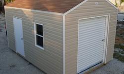 WE manufacture hurricane resistant custom storage sheds / buildings. A large shed selection or can manufacture one to your custom size and layout. You pick the color. . . All Vinyl siding or hardie panel sheds (Buildings) meet building codes and