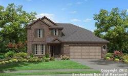 Terrazzo Flpl, 2,521SF- fabulous all front brick, two story home with master suite downstairs! Huge homesite on a greenbelt! Includes GE kitchen appliances; gas range, microwave, refrigerator, dishwasher. 18" tile in kitchen, wet areas and family