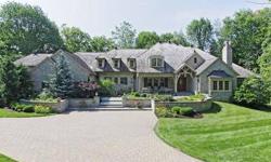 STUNNING, EUROPEAN-INSPIRED HOME TUCKED AWAY IN A BREATHTAKING, 3+ AC WOODED SETTING W/GATED DRIVE, FABULOUS SCREEN PORCH, BLUESTONE TERRACE, IMPRESSIVE OUTDOOR FPLC & BLT-IN GRILL. 2-STRY OLD-WORLD FOYER, GORGEOUS WALNUT FLRS, ELABORATE MOLDINGS & CUSTOM