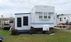 07 Bayridge Park model Trailer Model FKS 38 -- Like new condition
38' with front and rear slide outs.
Eight foot ceilings, ceiling fans.
Full front kitchen, with full size refrigerator, 4 burner stove, and oven, over the range microwave, vent fan, double