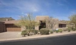 LIVE IN GUARD GATED DESERT MOUNTAIN WITH 6 GOLF COURSES AND CLUBHOUSES, FITNESS, TENNIS, SPA in this large, END UNIT patio home that you can ''lock and leave''! Only ''VERBENA'' MODEL FOR SALE. GREAT ROOM w/3 Ensuite Bedrooms, powder room, Travertine in